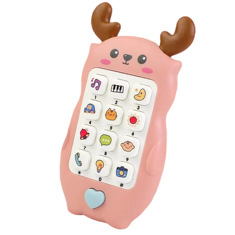 Music Sound Baby Phone Toy with Teether Sleeping Educational Toy Gifts