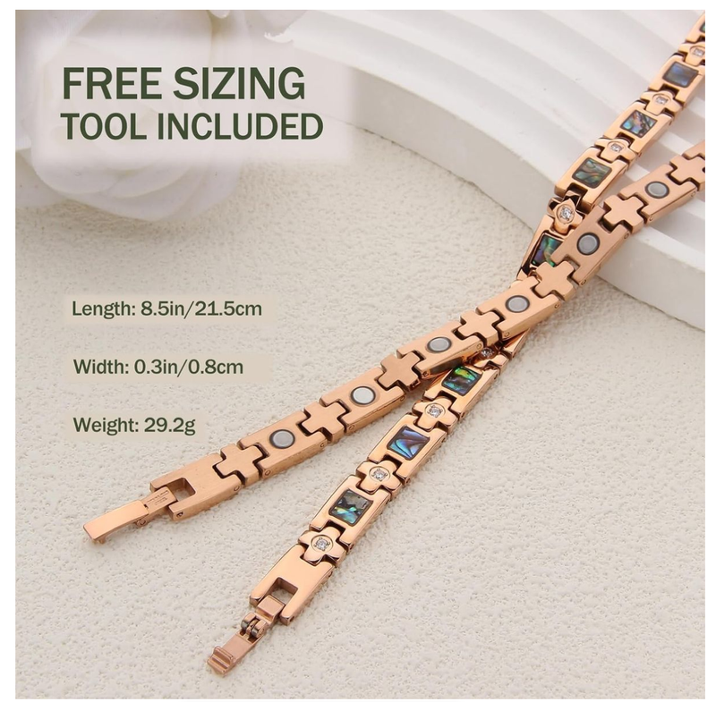 Health Magnetic Bracelet for Woman, Titanium Steel