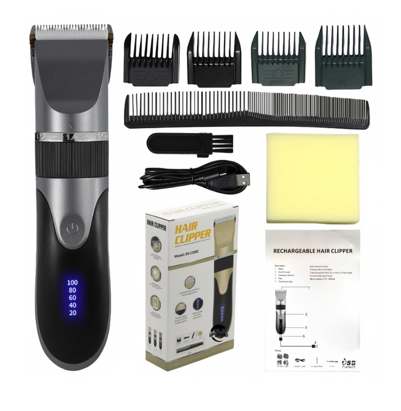 Hair Clipper Barber Beard Trimmer Ceramic Blade Hair Cutting for Men