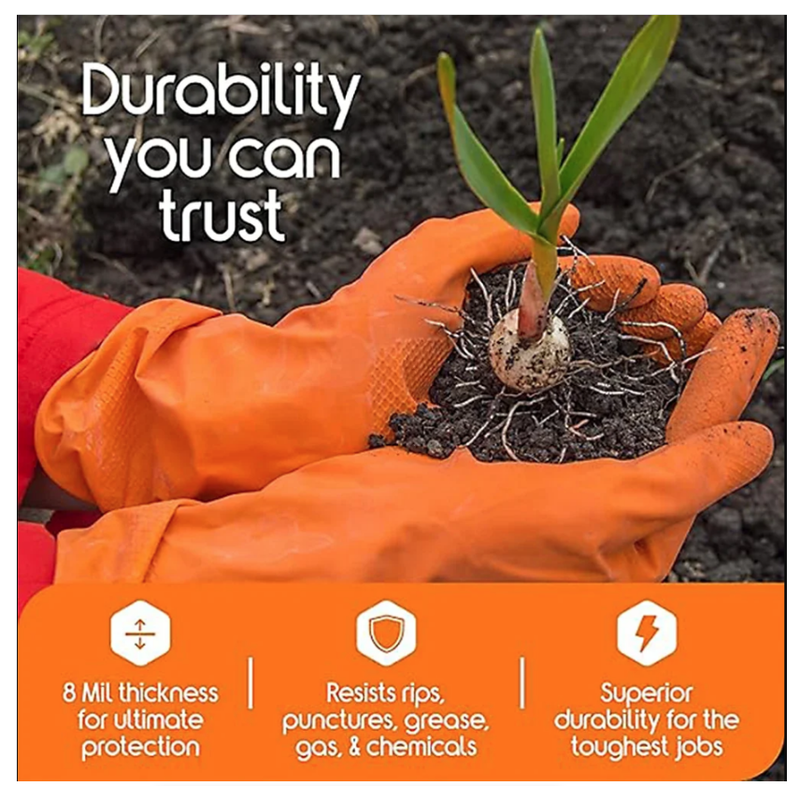 Heavy Duty Disposable Nitrile Gloves 8Mil Extra Thick