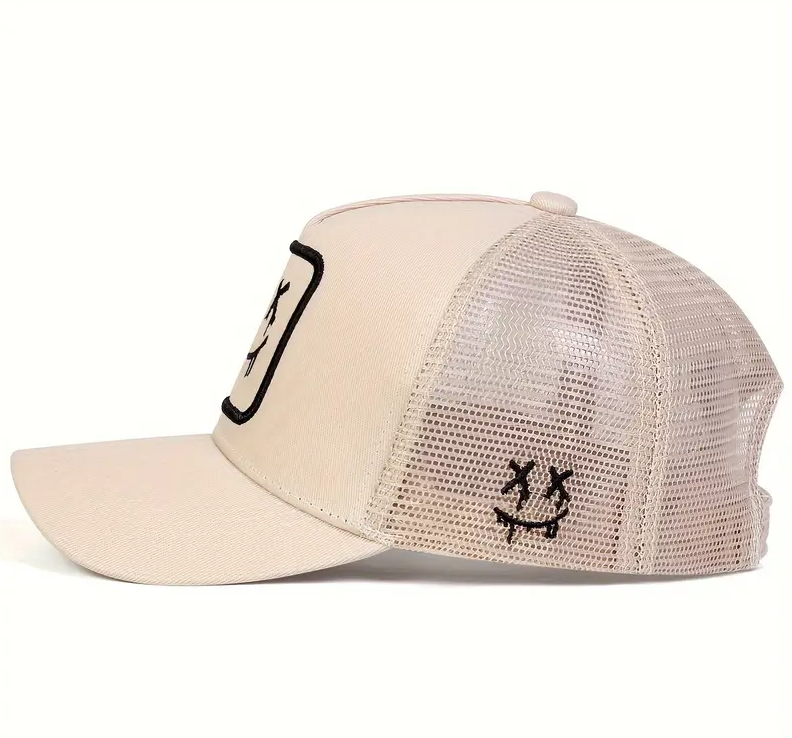 Unisex Trucker Cap with Adjustable Buckle Closure