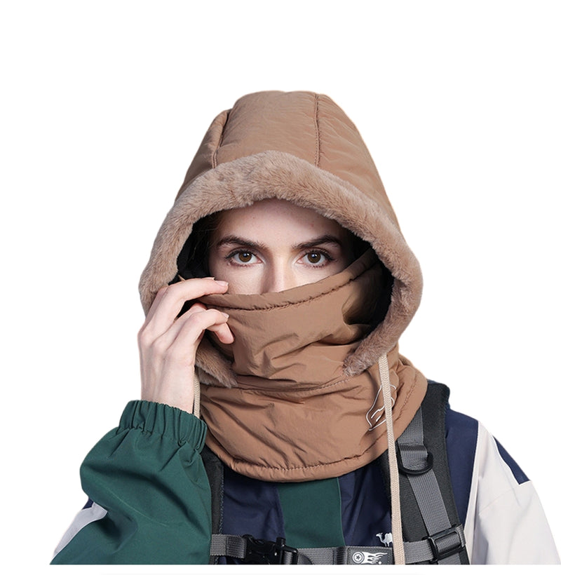 Unisex Winter Windproof Face Mask Hat Scarf Thermal Fleece Cold Weather