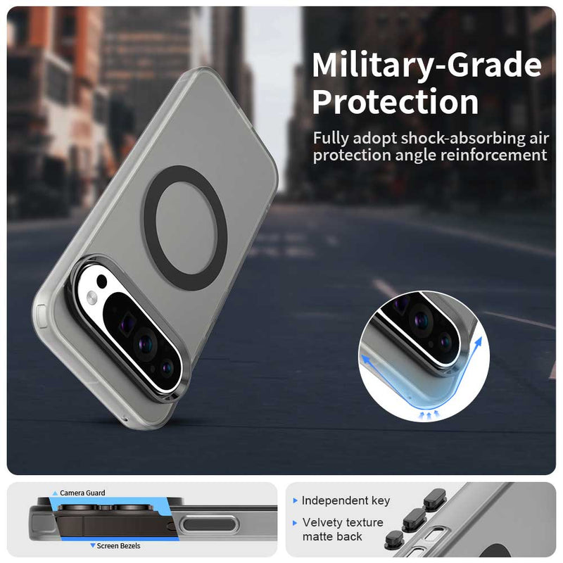 Phone Case for Google Pixel 9 Pro XL, Compatible with Magsafe, Shockproof Magnetic Case Cover