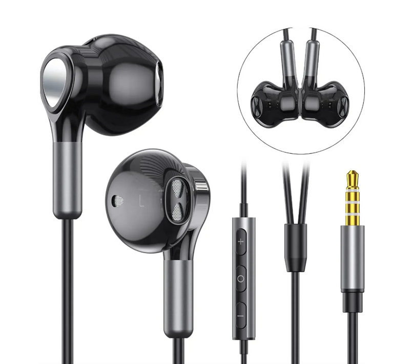 Wired Headphones In Ear Headset Earphone Stereo Earbuds Microphone