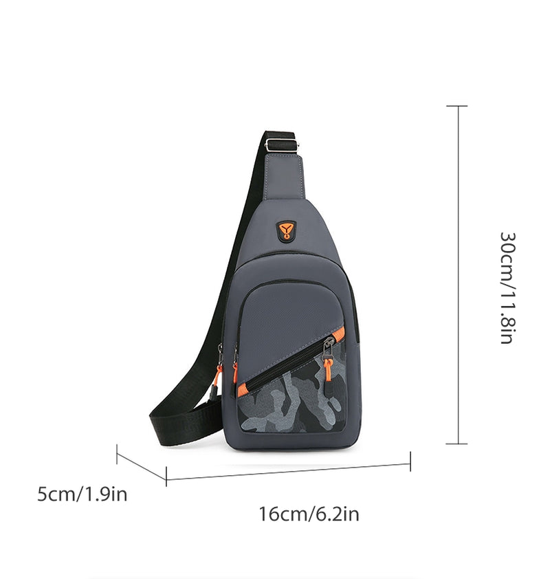Men's Chest Bag Portable Casual Shoulder Bag Trendy UniqueCross body Bag