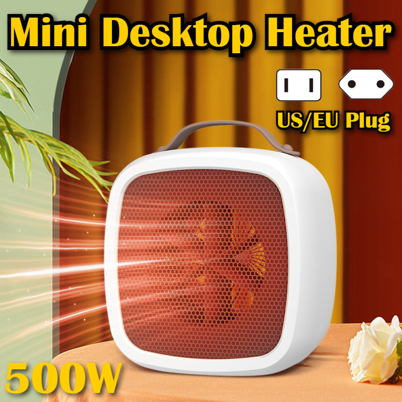 Portable Mini Heaters Household Desktop Mutes Fast Heating Warm Air Heaters for Indoor Office Winter