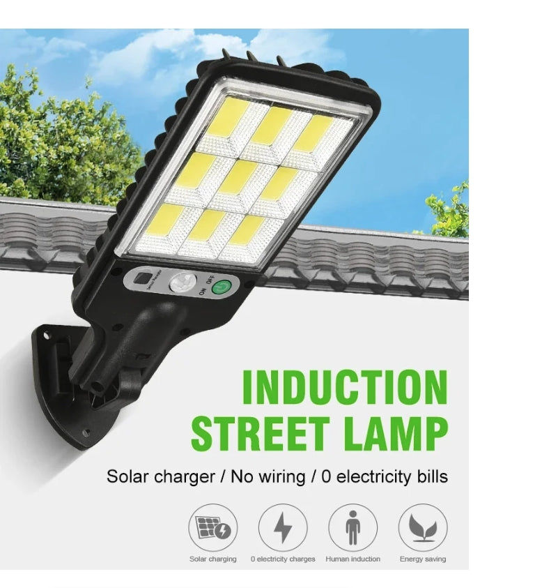 LED Solar Outdoor Remote Control 3 Modes LED Courtyard Wall Lamp