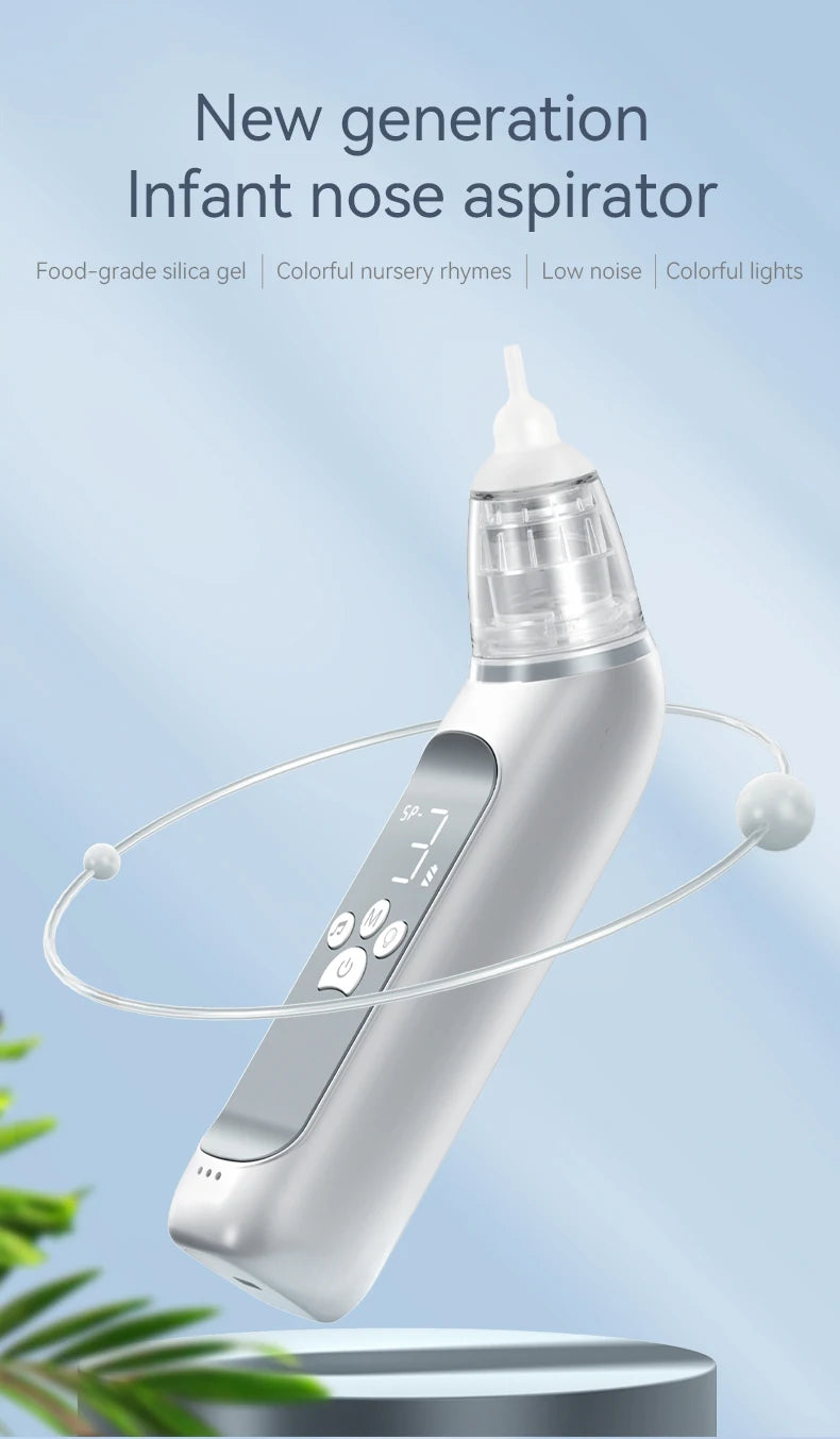 Electric Baby Nasal Aspirator with Music for Efficient Mucus Removal