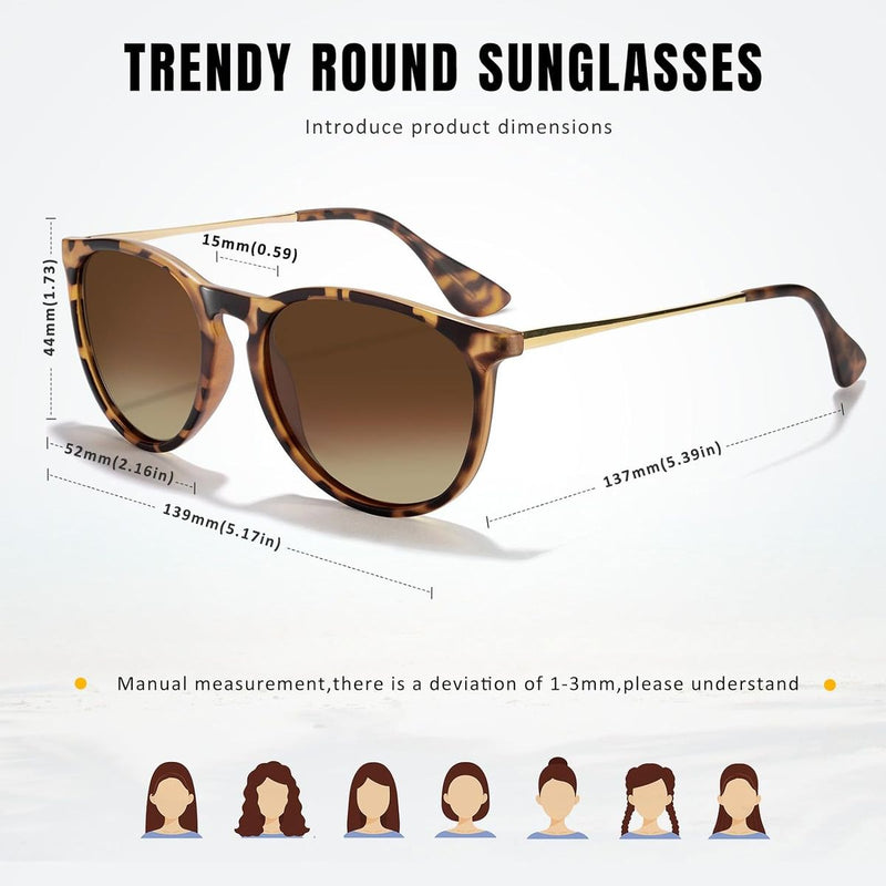 Polarized Sunglasses - Vintage Classic Retro Mirrored Lens Designer Style