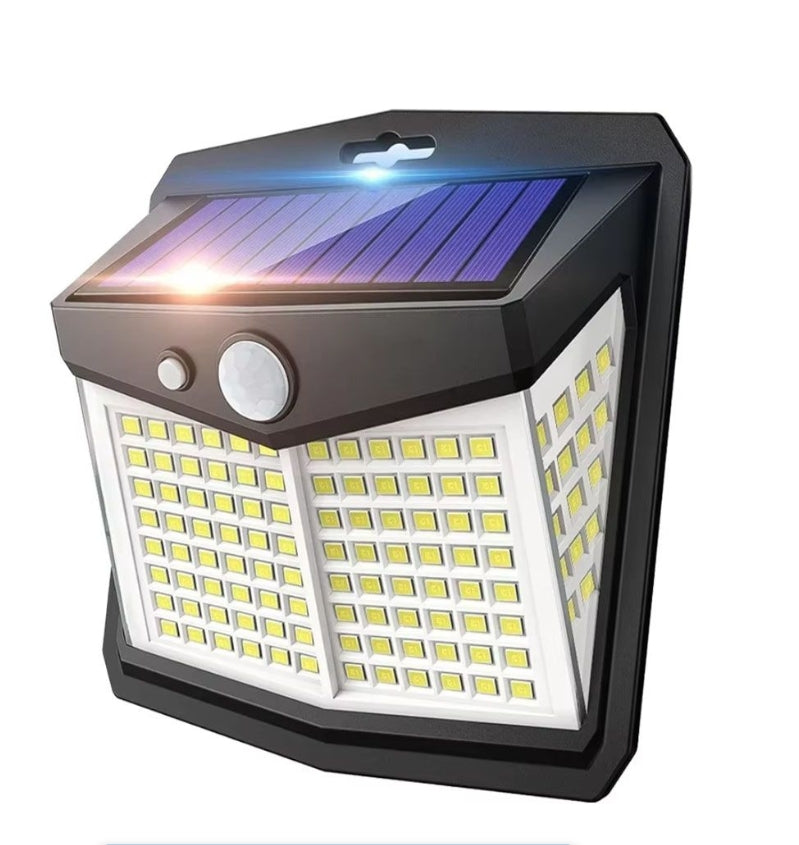 IPSTYLE Solar Wall Lights Outdoor Solar Lamp Sunlight Street Light 128 LED