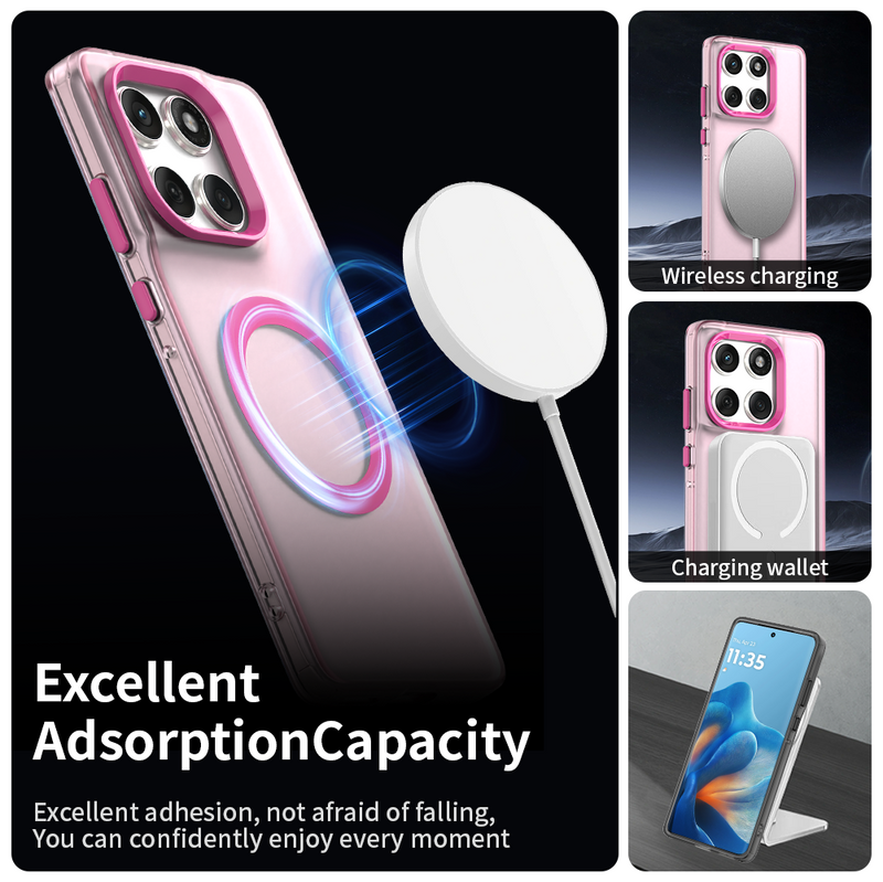 Phone Case for Motorola Edge 60 Fusion, Compatible with Magsafe,Shockproof Magnetic Case Cover