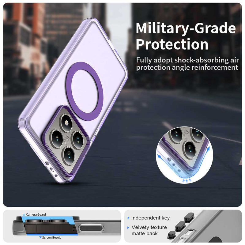Phone Case for Xiaomi 14T, Compatible with Magsafe, Shockproof Magnetic Case Cover