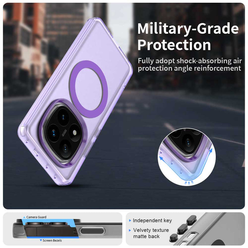 Phone Case for Xiaomi Redmi Note 14 Pro 5G, Compatible with Magsafe,Shockproof Magnetic Case Cover