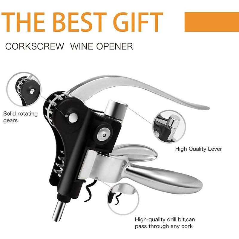 Red Wine Corkscrew Set of red wine corkscrew, with foil knife