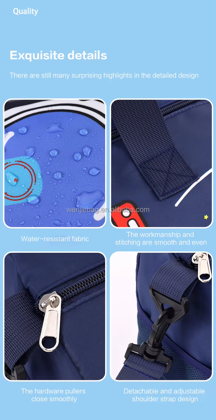 Kids Waterproof Swimming Backpack Colorful Cartoon Design Wet Dry Pockets Separate Shoe Storage Lightweight Beach Bag