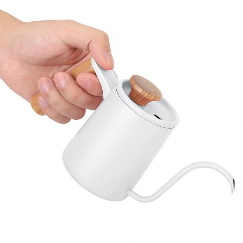 350ml Stainless Steel Coffee with Long Gooseneck Drip Tip Cafeteria