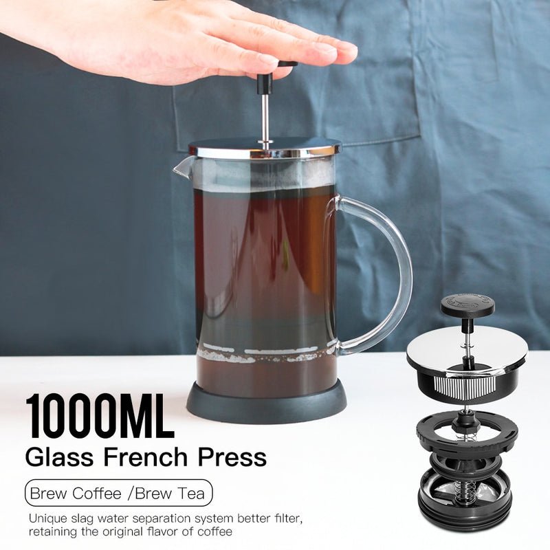 Stainless Steel Coffee Pot French Press 1000ml