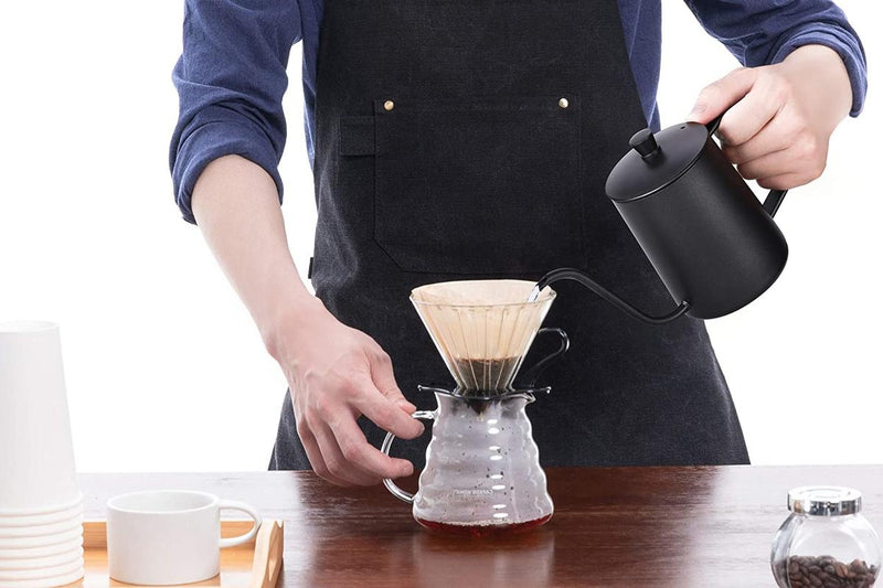 Coffee pot with narrow spout, 304 stainless steel drip for Gooseneck