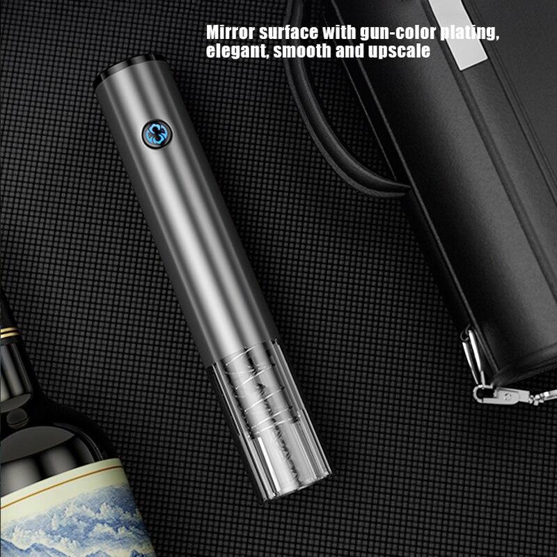 Electric Wine Opener One Button Automatically Touches Red Wine Bottle