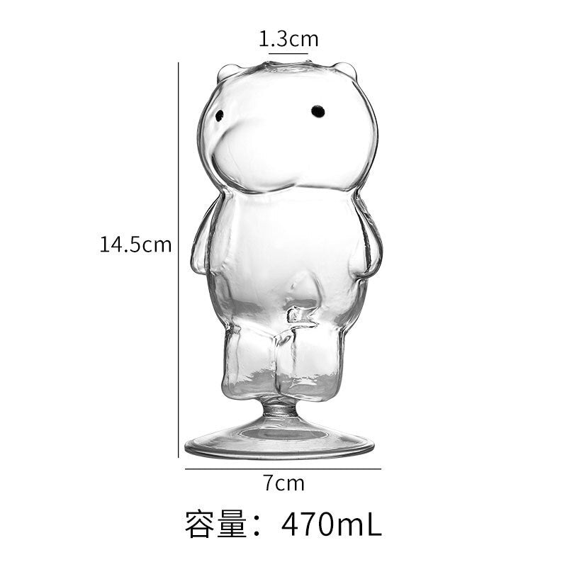 Creative Bear Cocktail Household Transparent 470ml