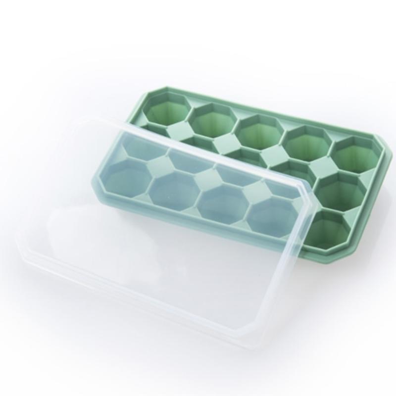 20cm Silicone Ice Tray 15 Mesh Cover DIY Ice Cube Mold Ice Candy Cake