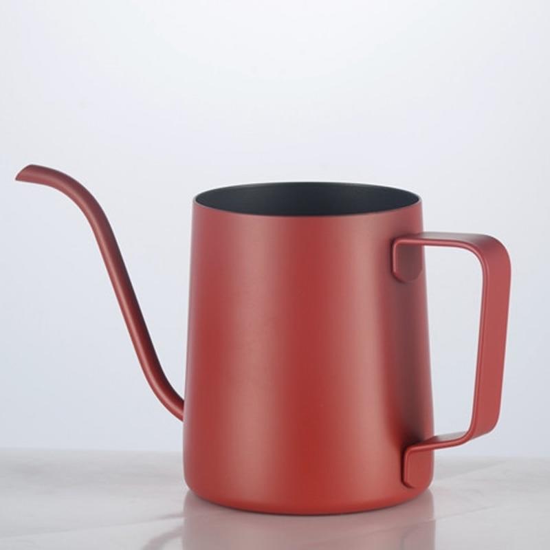 250ml long pouring stainless steel narrow neck columnar green watering Pot