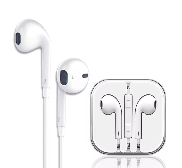 Aux 3.5mm Jack Wired Earphones With Mic - High Quality Sound Handsfree