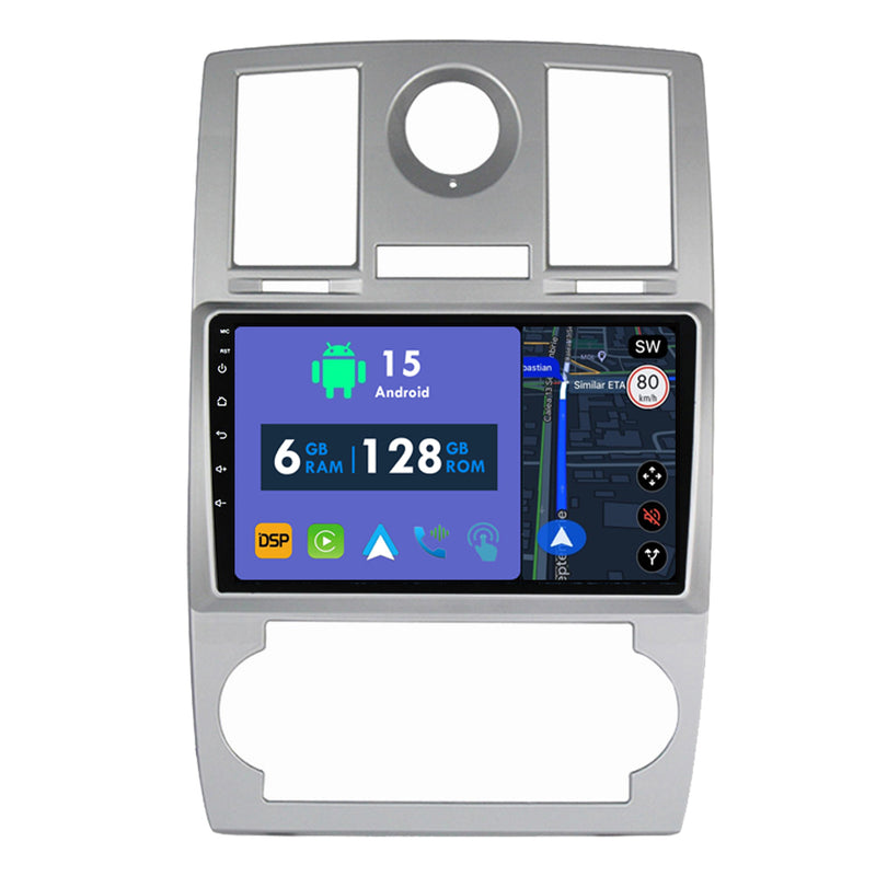 RoverOne Car Stereo Radio Bluetooth CarPlay GPS Navigation for Chrysler 300C 1 2004 - 2011