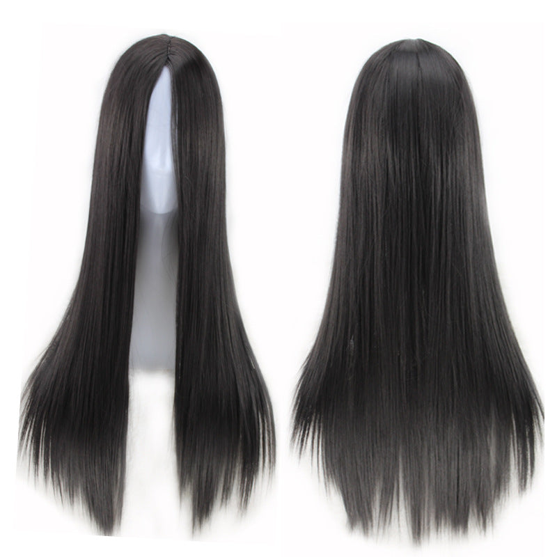 Straight Wig for Woman, 220g Synthetic Cosplay Wig - 70cm Long