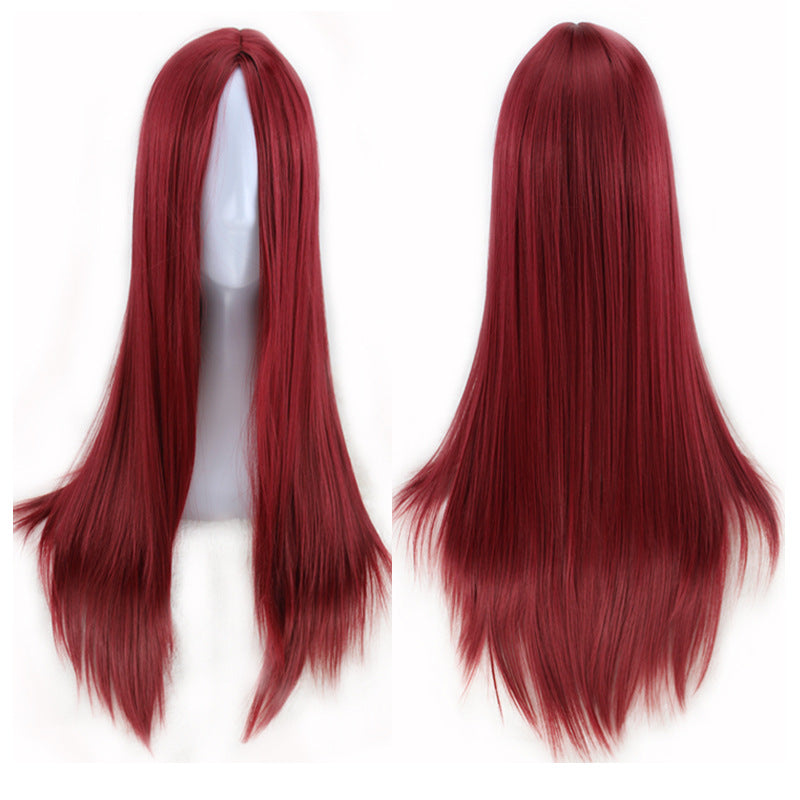 Straight Wig for Woman, 220g Synthetic Cosplay Wig - 70cm Long