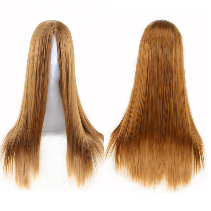 Straight Wig for Woman, 220g Synthetic Cosplay Wig - 70cm Long