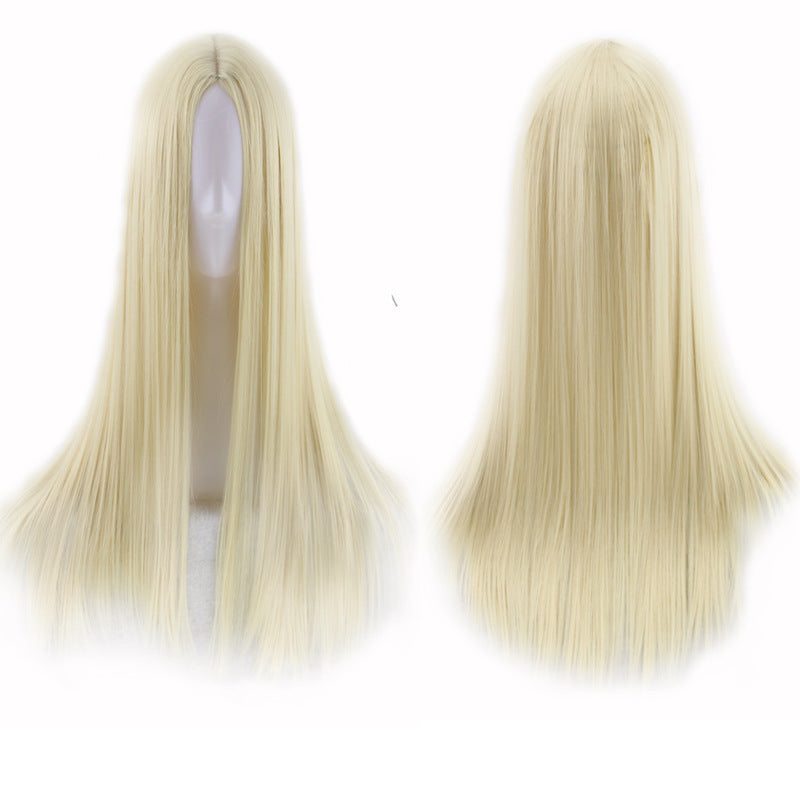Straight Wig for Woman, 220g Synthetic Cosplay Wig - 70cm Long