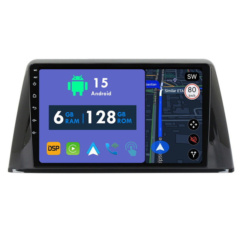RoverOne Car Stereo Radio Bluetooth CarPlay GPS Navigation for Peugeot 308 2016 - 2018