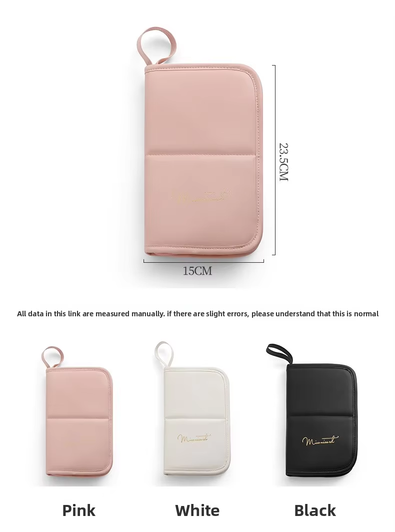 Waterproof Makeup Bag Foldable Travel Cosmetic Organizer with Brush Holder