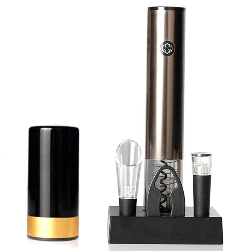 Wine Bottle Opener, Electric Wine Opener with Charging Base, Wine Cork