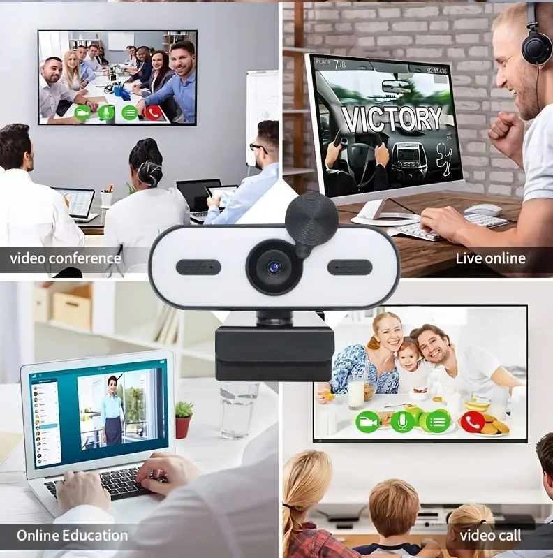 High-definition Beauty And Lighting Webcam Privacy Cover USB Autofocus Web Camera