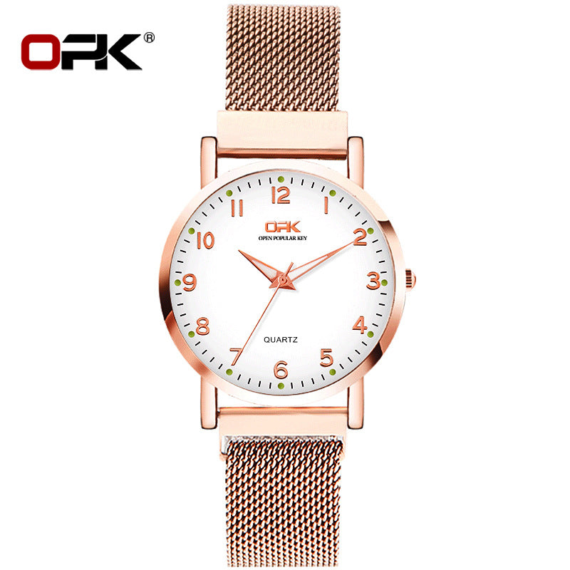 Elegant Watch For Girls Waterproof Magnetic Clasp