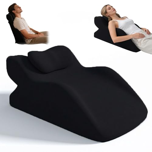 Multi-Use Ergonomic Memory Foam Pillow for Prone Reading, Leg Elevation, Back Support, 4-in-1 Wedge Pillow