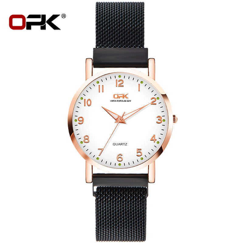 Elegant Watch For Girls Waterproof Magnetic Clasp
