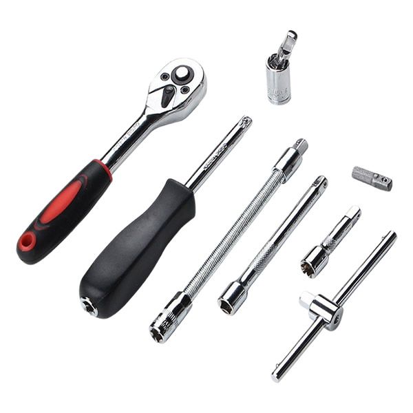 46-Pieces Car Automobile Repair Tool Ratchet Wrench Drive Socket Set 1/4-Inch