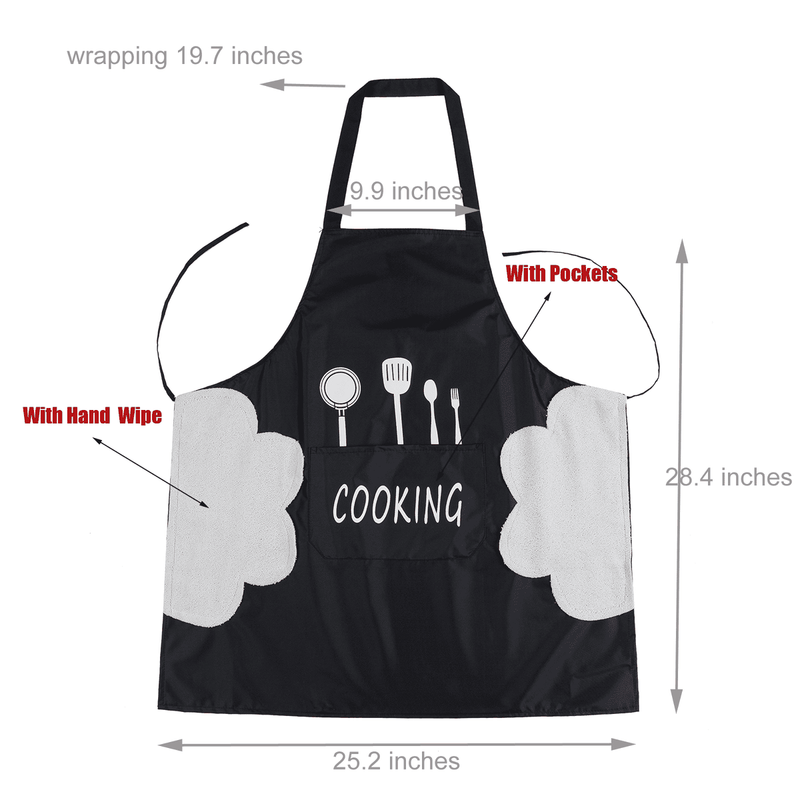 Kitchen Aprons With 2 Pockets