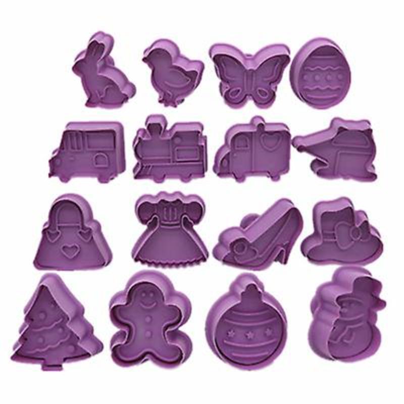 DIY Baking Tools Silicone Cookie Mold - 4 Pieces/Set