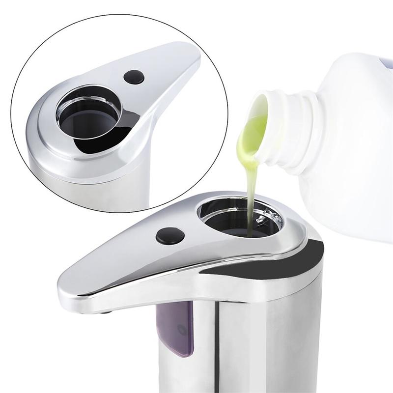 Automatic soap dispenser 250ml stainless steel