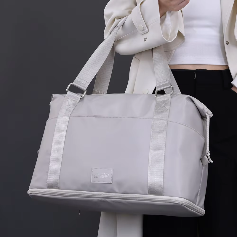 Wholesale Polyester Expandable Waterproof Luggage Bag with Dry Wet Separation Lightweight Travel Suitcase for Business Vacation