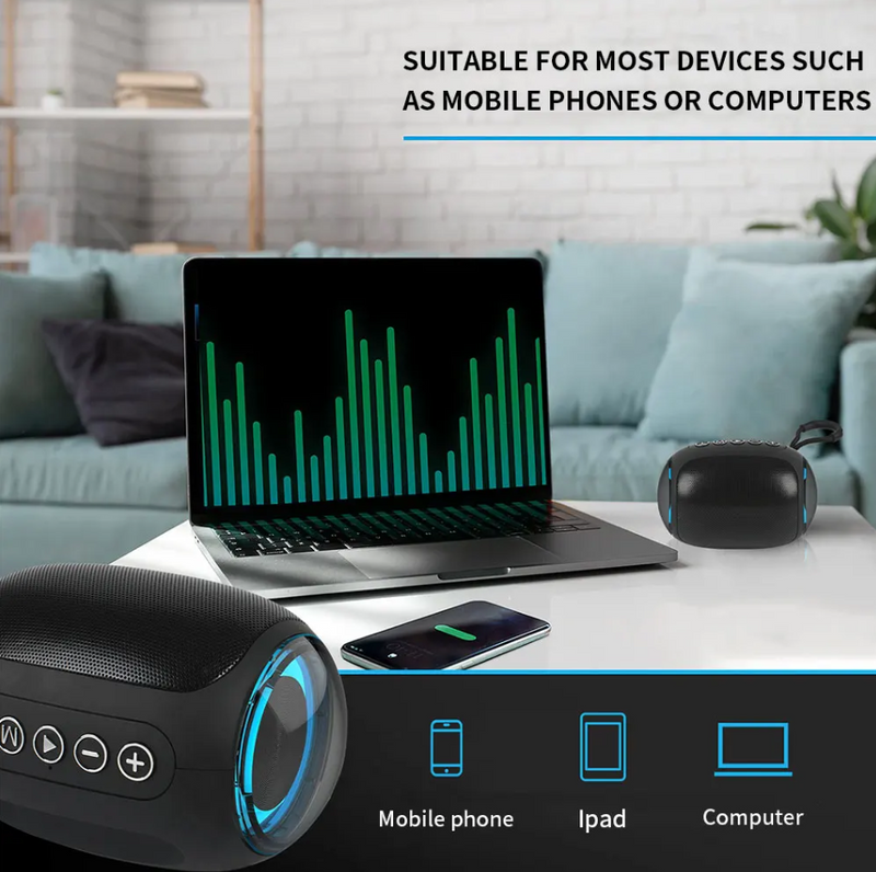 Portable Wireless Bluetooth Speaker For Outdoor Sport Portable Music Audio player USB Bluetooth Speak Party Radio