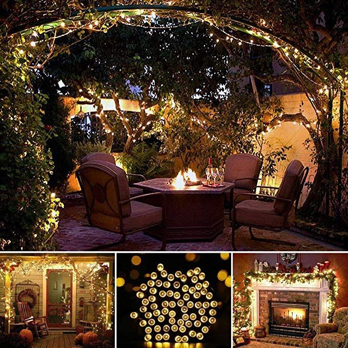 2 X Solar String Lights 100 LED 12M Decorative Lamp for Christmas