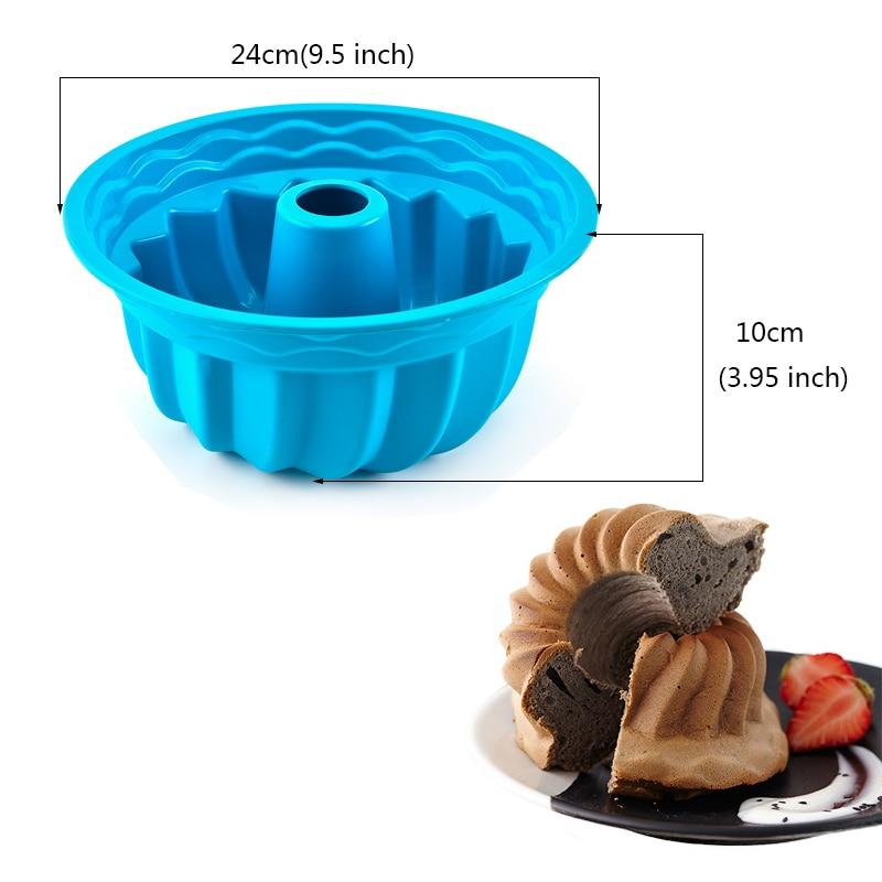 Silk Cake Spiral Shaped Silicone Molds