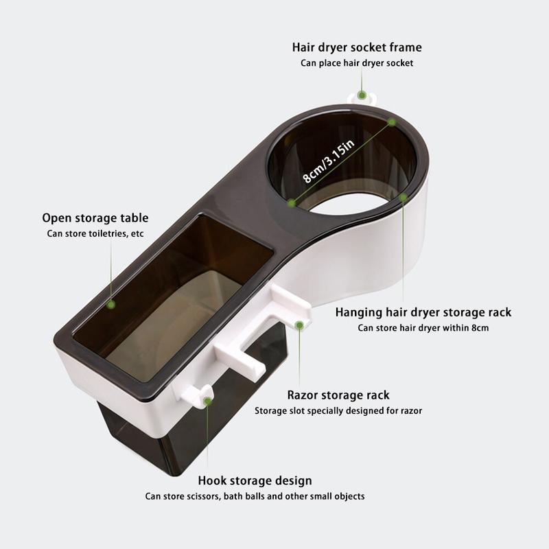 Universal adhesive storage hanger in bathroom