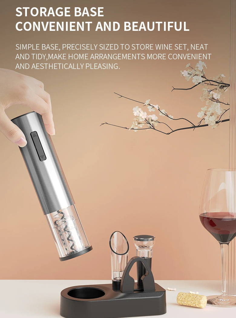 Rechargeable Electric Corkscrew Wine Opener 5 in 1 Electric