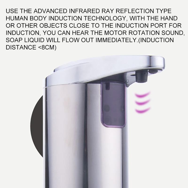 Automatic Stainless Steel Soap Dispenser - 250ml